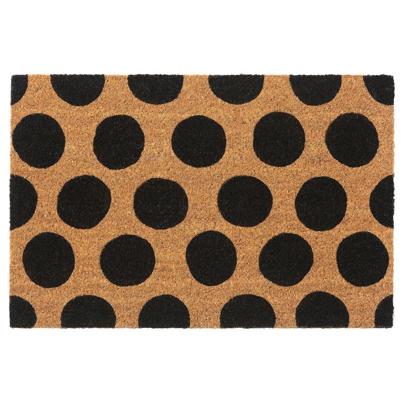 TÅGFORDON — Придверный коврик, черно-в горошек