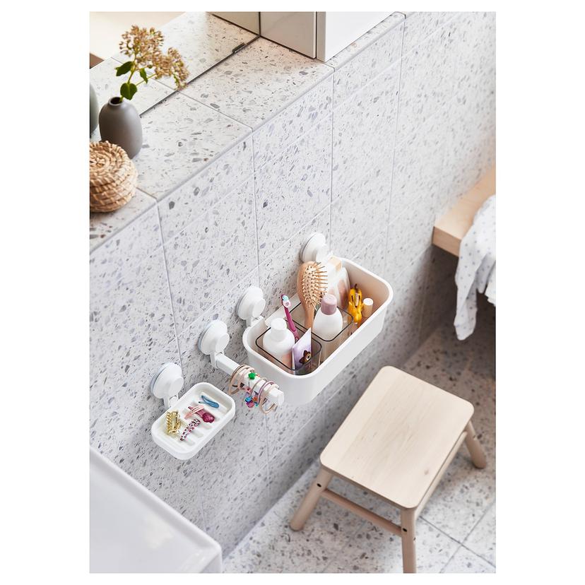 TISKEN — Держатель для бумаги с присоской, белый