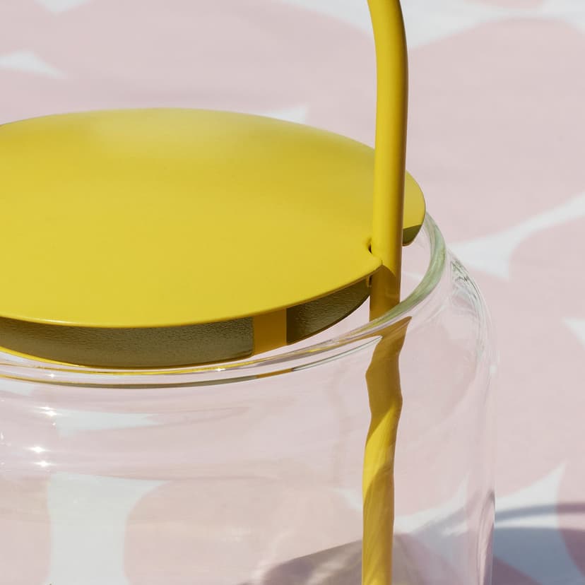 TOFSAND — Latarenka na tealighta wew/zew, żółty,