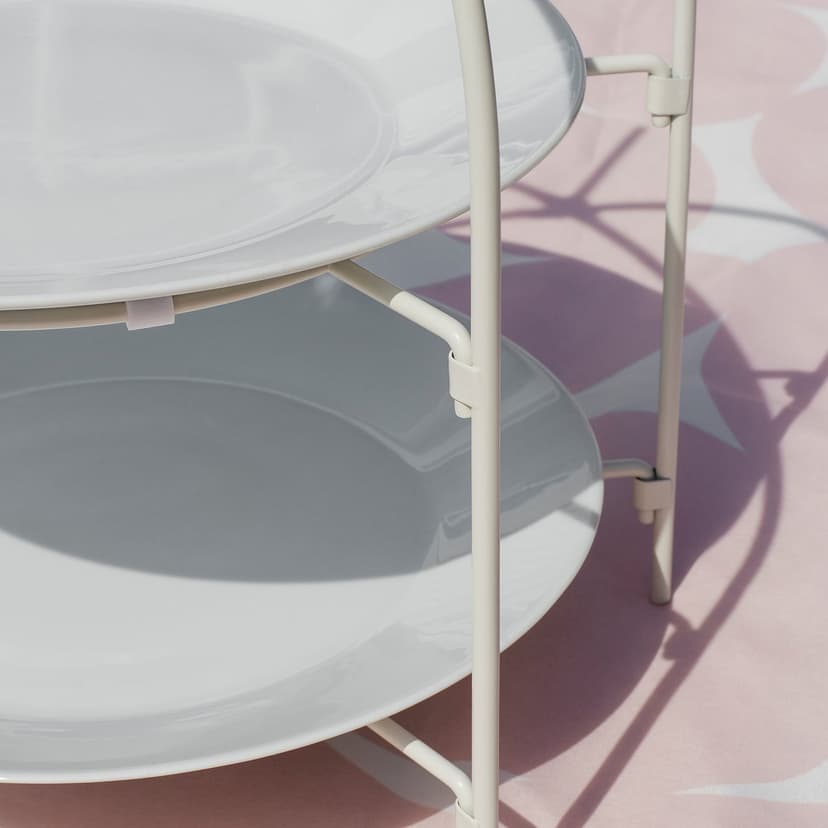 TOFSAND — Stojak do serwowania na talerze, biały,