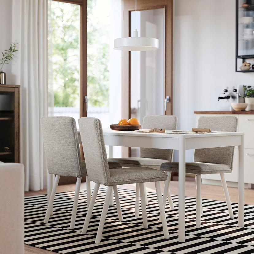 TONSTAD — Krzesło, Viarp beż/brąz/kremowy,