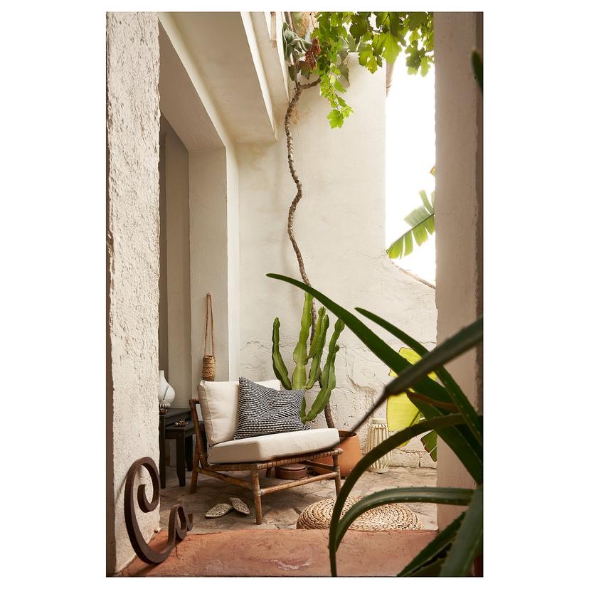 TVARÖ — секция модульного садового дивана, коричневый