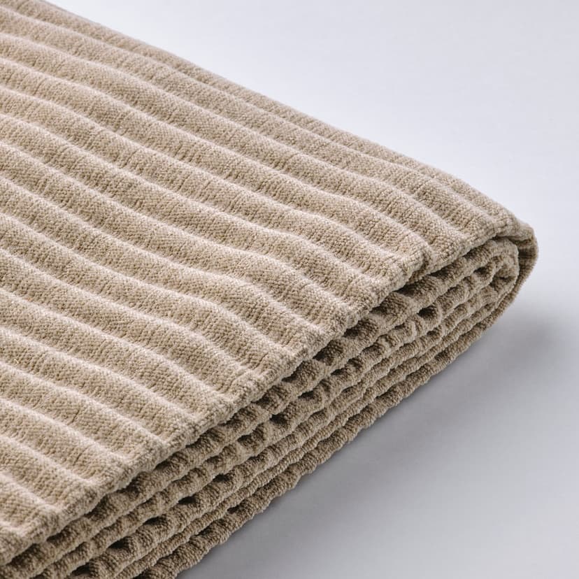 UPPÅKRA — Sofa modułowa, 3-osobowa, z szezlongiem, prawy z podnóżkiem/Samsala szarobeżowy,