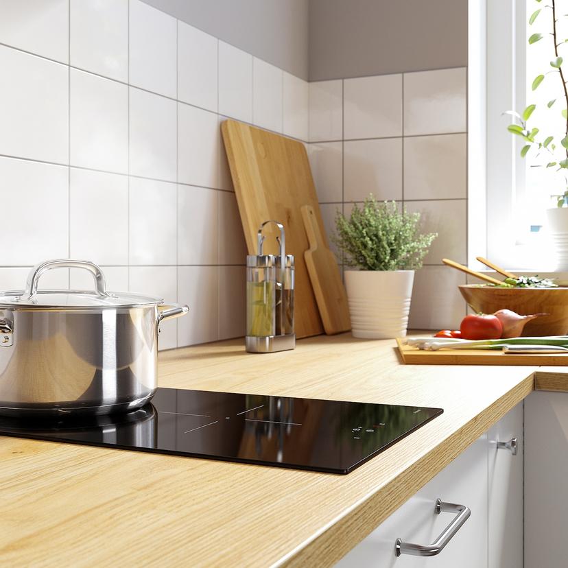 VÄLBILDAD — индукц варочн панель, ИКЕА 300 черный, 29 см