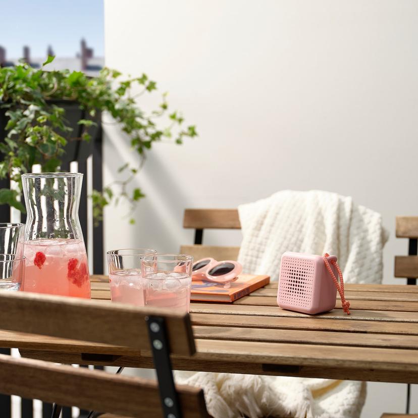 VAPPEBY — портативный динамик bluetooth, водонепроницаемый/розовый