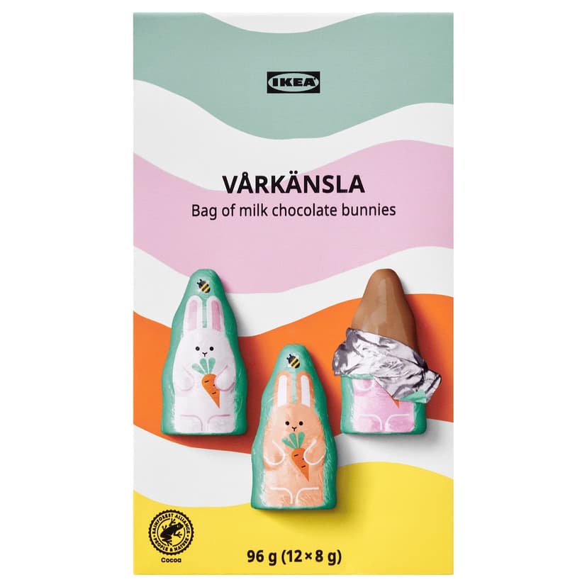 VÅRKÄNSLA — Зайчики из молочного шоколада, 96 гр