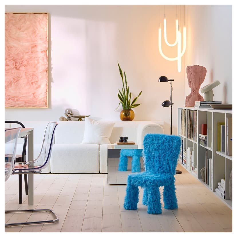 VARMBLIXT — Lampa wisząca LED, można przyciemniać smart/białe szkło białe spektrum,