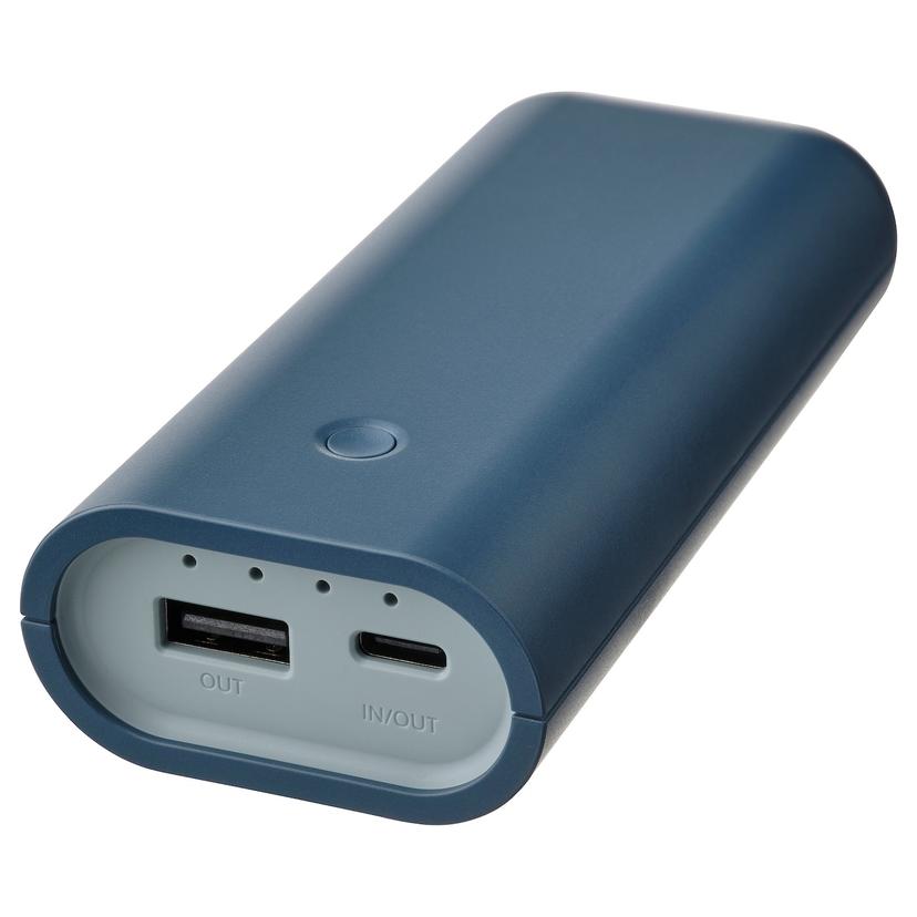 VARMFRONT — дополнительный внешний аккумулятор, синий, 5200 mAh