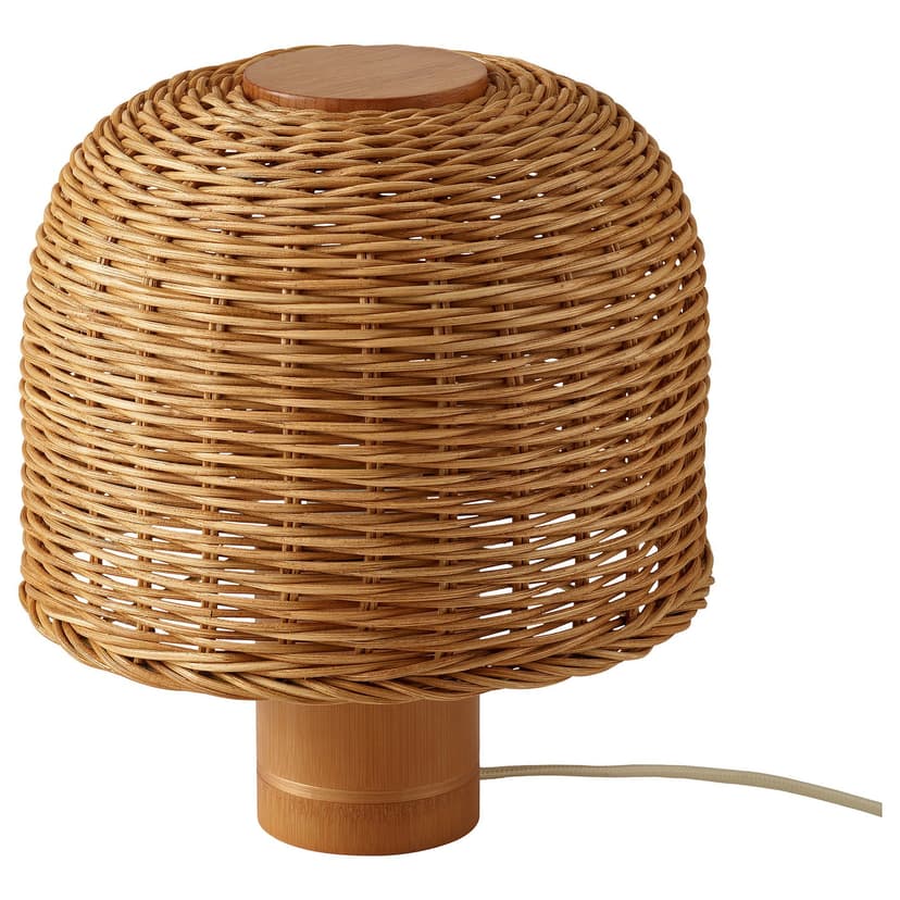 VATERBOM — Lampa stołowa, bambus/rattan,