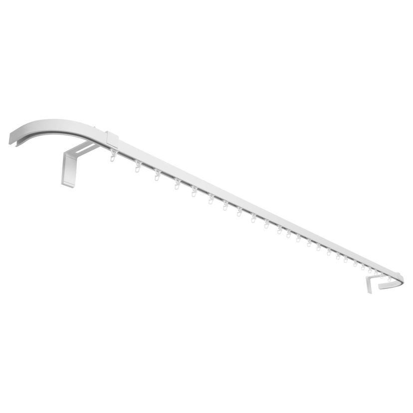 VIDGA — одинарная гардинная шина, белый