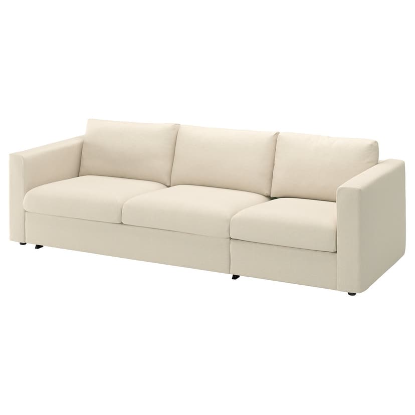 VIMLE — Sofa 3-osobowa, rozkładana, Knäbäck jasnobeżowy,