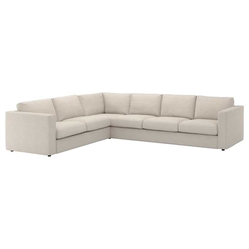 VIMLE — Sofa narożna 5-osobowa, Gunnared beżowy,