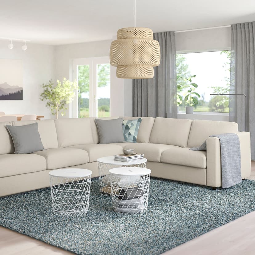 VIMLE — Sofa narożna 5-osobowa, Gunnared beżowy,