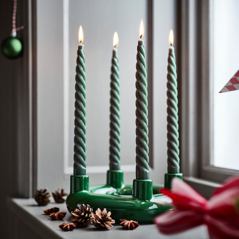 VINTERFINT — Неароматизированная конусная свеча, 25 см