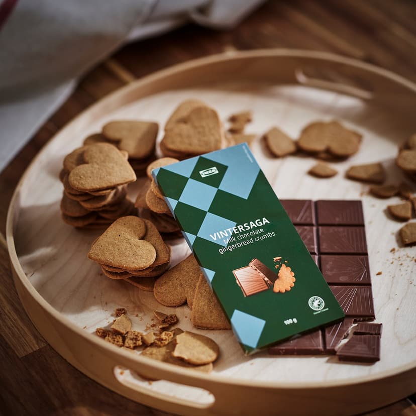 VINTERSAGA — Tabliczka czekolady mlecznej, okruszki piernika z certyfikatem Rainforest Alliance,