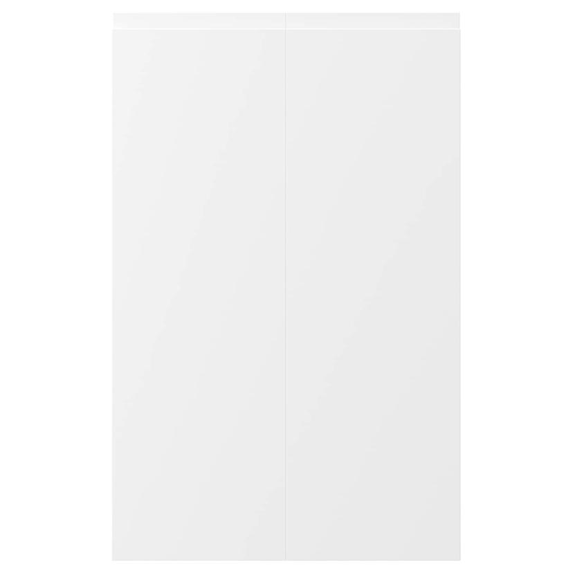 VOXTORP — дверца д/напольн углового шк, 2шт, левосторонний матовый белый, 25x80 см