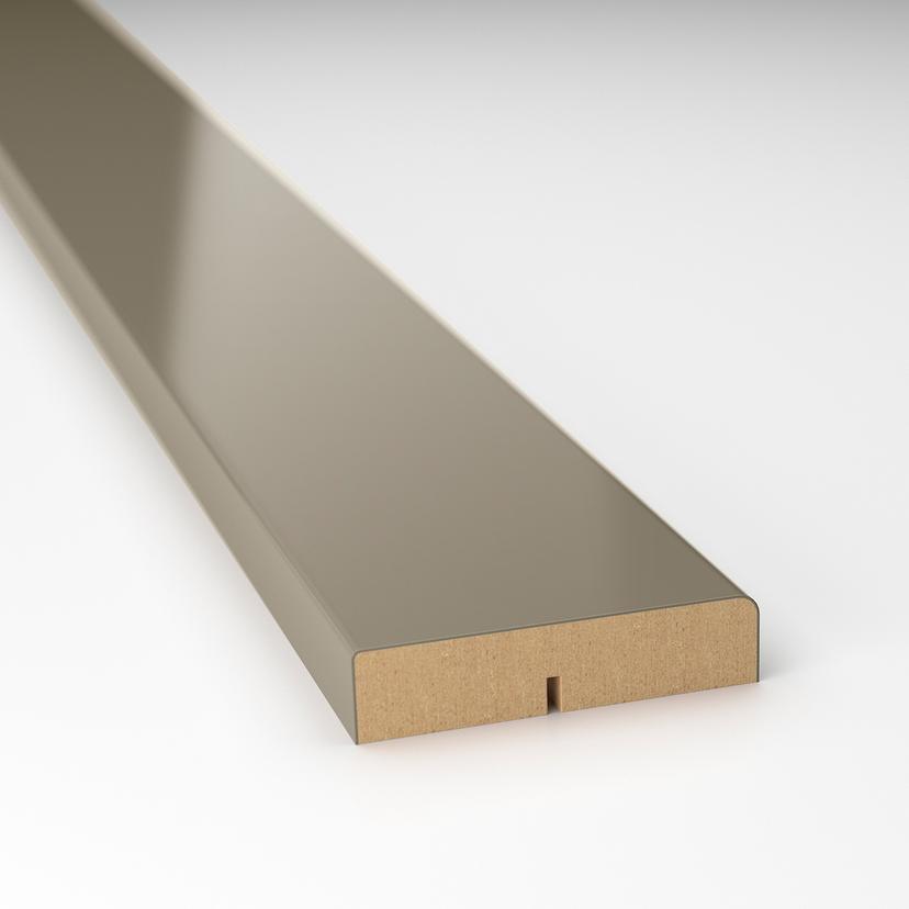 VOXTORP — карниз декоративный закругленный, глянцевый темный серо-коричневый, 221 см